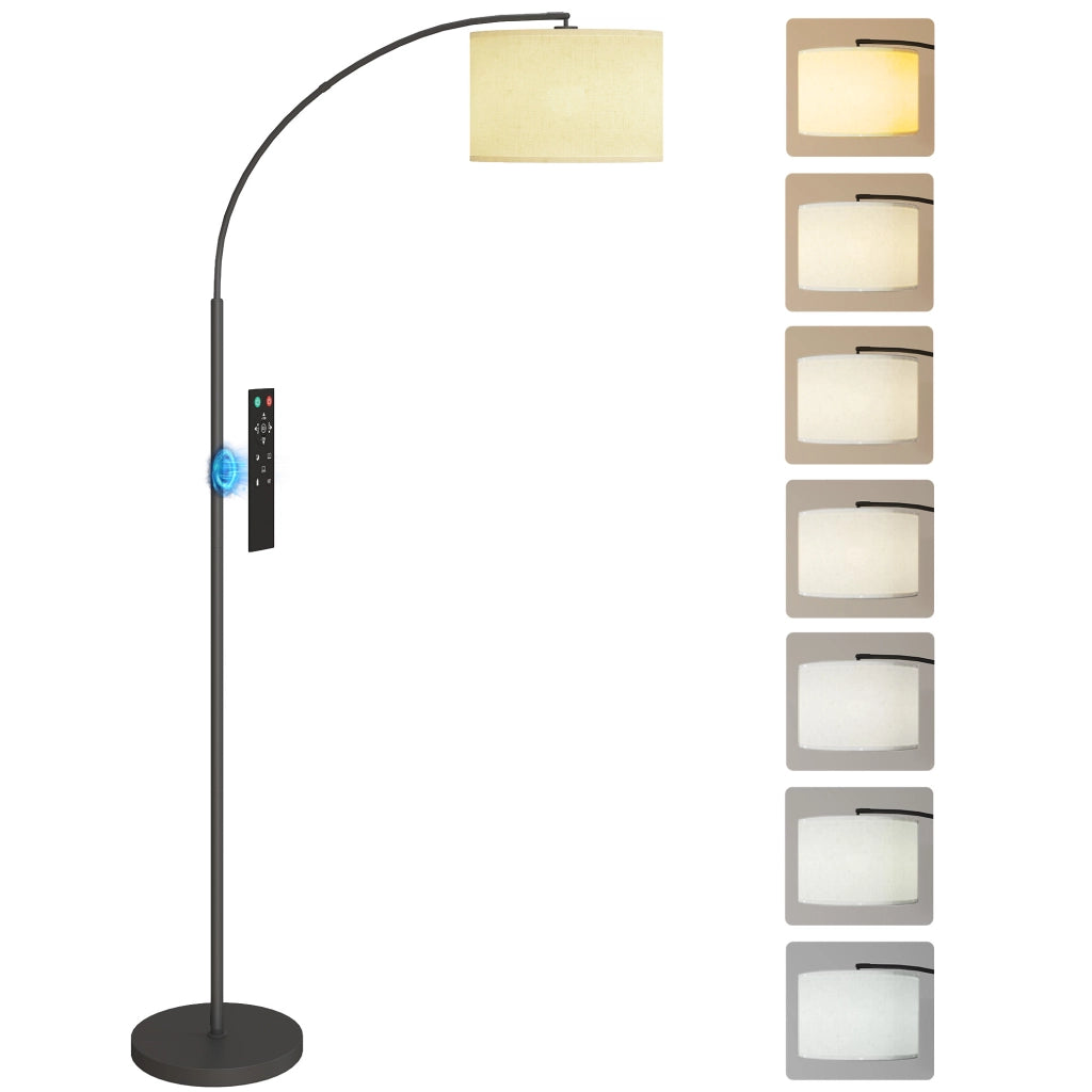 Lampada da terra telecomando regolabile 11 colori 11 luminosita ¨C zephmum ¨C nero