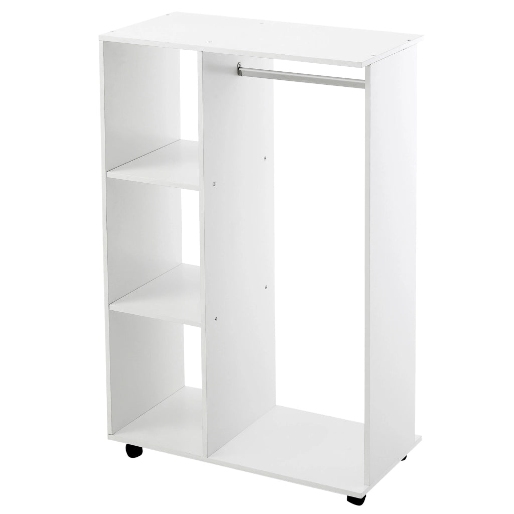 Armadio con Rotaie e Ripiani ¨C Zephmum ¨C Bianco 80x40x128 cm