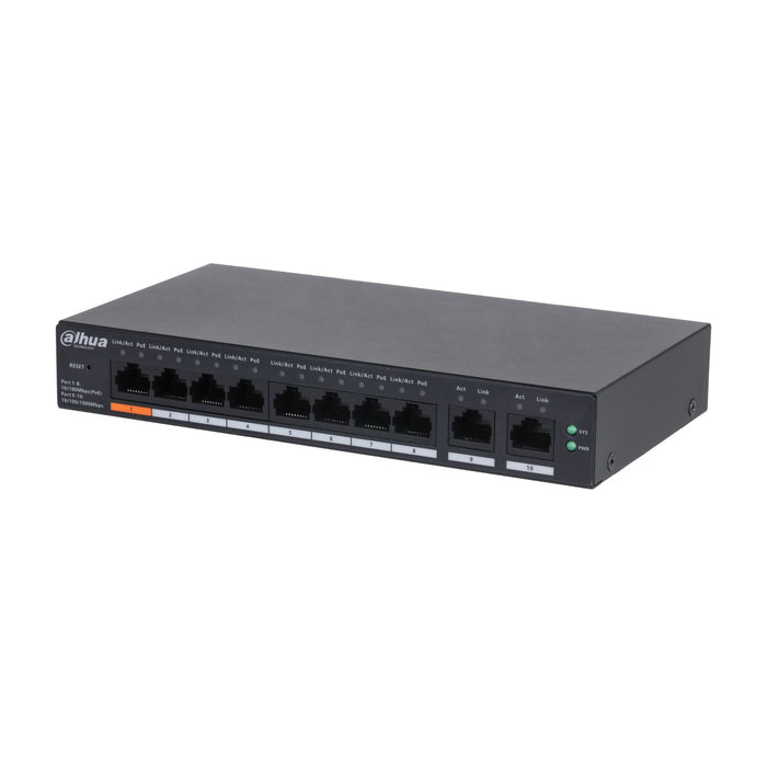 Dahua 8 Porte + 2 Uplink Cloud Managed Desktop Switch PoE CS4010-8ET-60