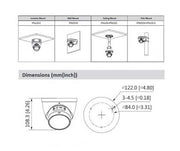 DAHUA TELECAMERA DOME 4.0 MEGAPIXEL HD | IPC-HDW2431T-ZS-S2 - Dahua