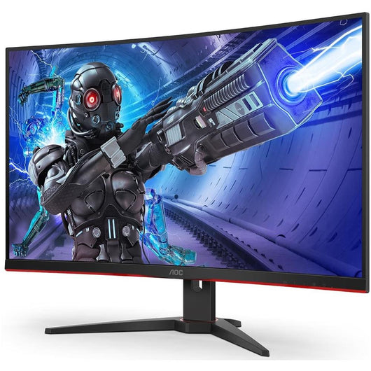 Aoc g2 c32g2ze/bk monitor pc 80 cm (31.5") 1920 x 1080 pixel full hd led nero, rosso