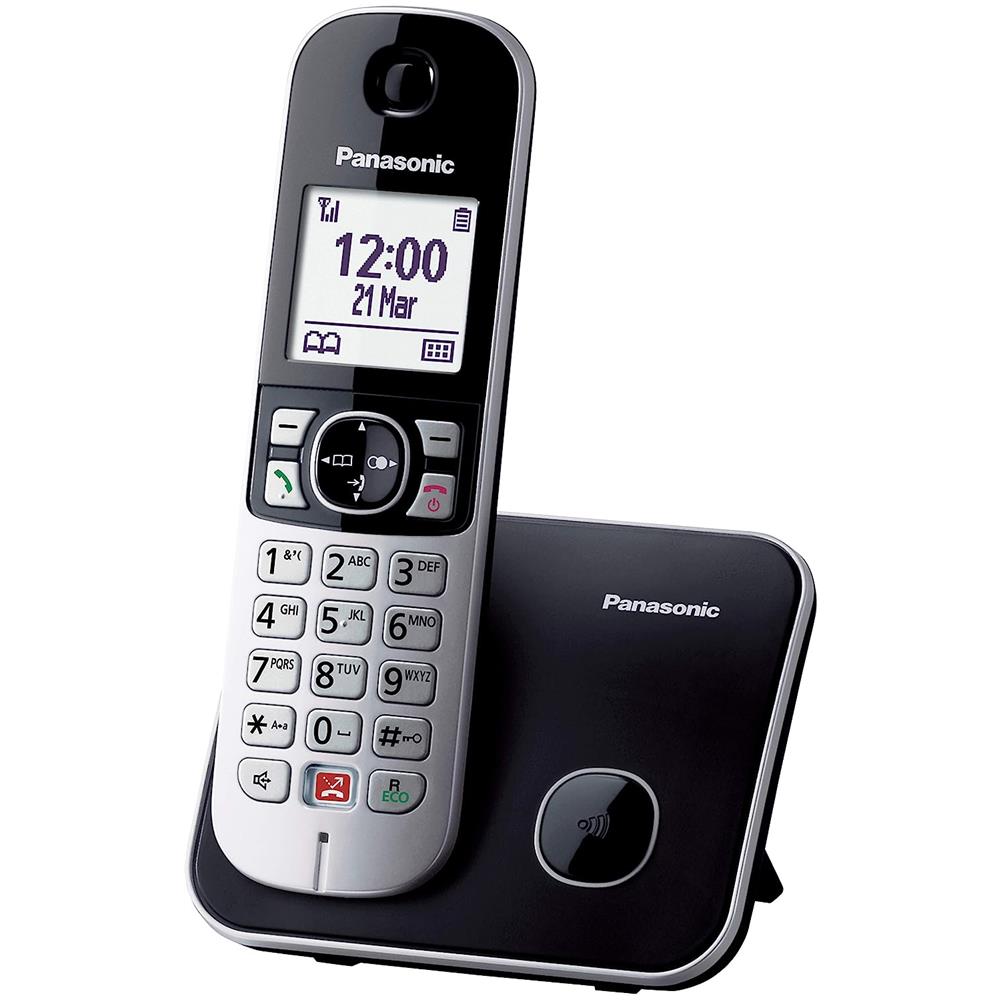 Panasonic kx-tg6851jtb telefono telefono dect identificatore di chiamata nero, grigio - (pan cordless kx-tg6851jtb ita blk)