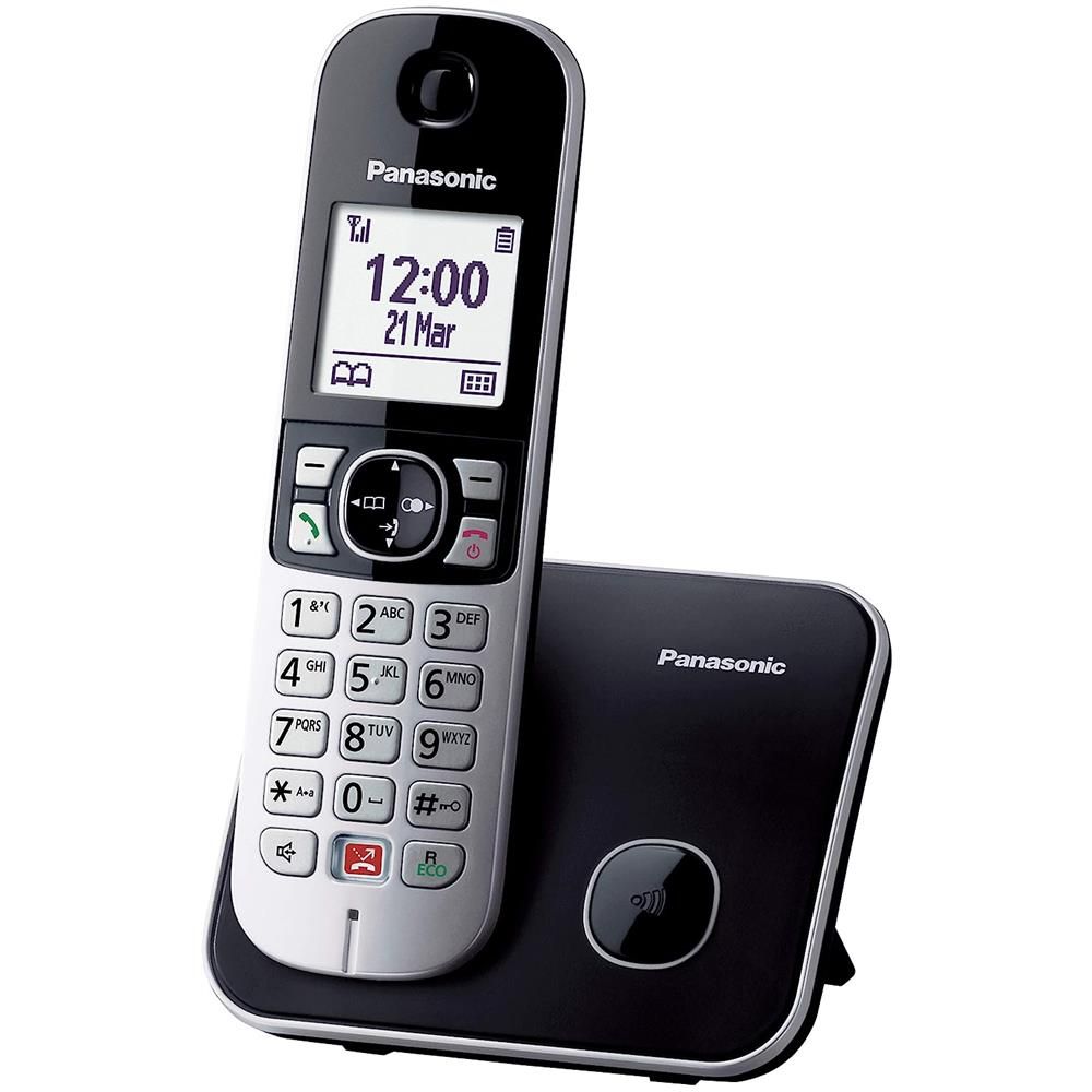 Panasonic kx-tg6851jtb telefono telefono dect identificatore di chiamata nero, grigio - (pan cordless kx-tg6851jtb ita blk)
