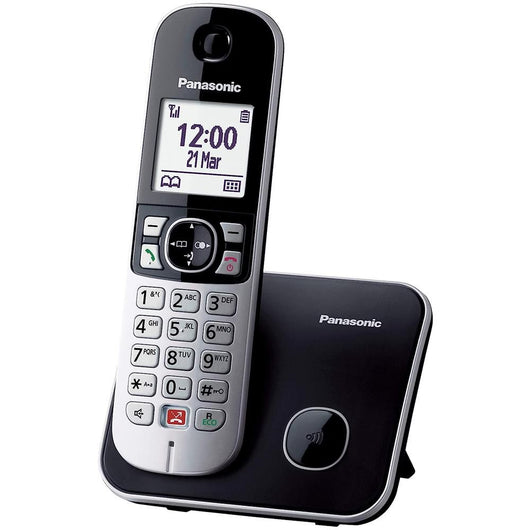 Panasonic kx-tg6851jtb telefono telefono dect identificatore di chiamata nero, grigio - (pan cordless kx-tg6851jtb ita blk)