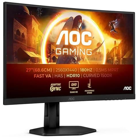 Aoc g4 cq27g4x monitor pc 68,6 cm (27") 2560 x 1440 pixel quad hd lcd nero