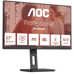 Aoc e3 u27e3uf monitor pc 68,6 cm (27") 3840 x 2160 pixel 4k ultra hd led nero