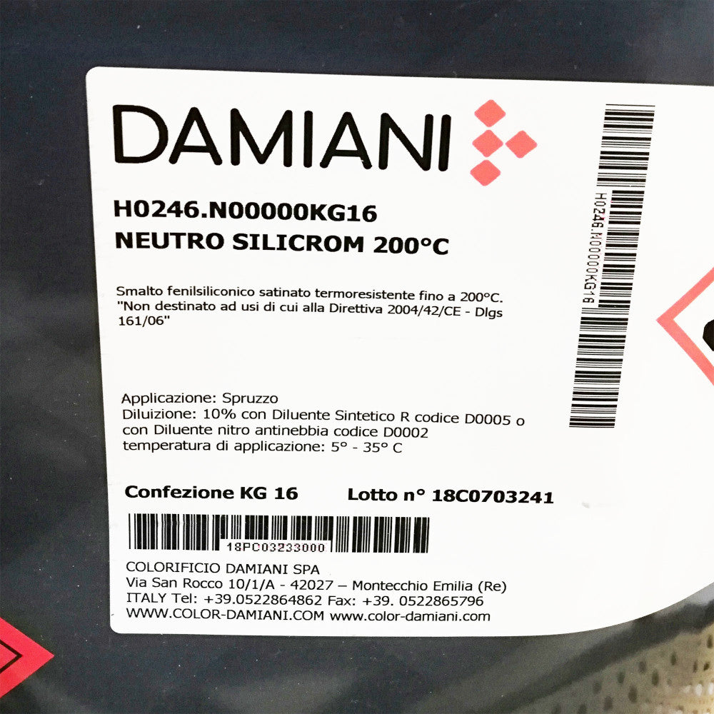 Damiani silicrom 1kg smalto alta temperatura tutti i ral 1000 - max 200°c, colore   ral 1000 - beige verdastro
