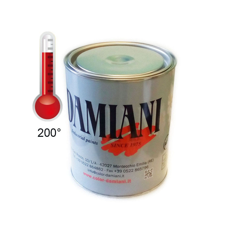 Damiani silicrom 1kg smalto alta temperatura tutti i ral 7000- max 200°c, colore  grigio platino - ral 7036
