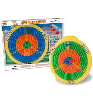 Dardo Dardi Bersaglio Gioco Tirassegno Con 6 Freccette A Incastro Diametro 30 Cm         
