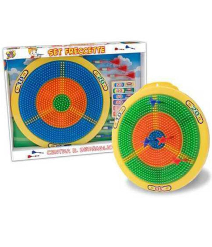 Dardo Dardi Bersaglio Gioco Tirassegno Con 6 Freccette A Incastro Diametro 30 Cm         