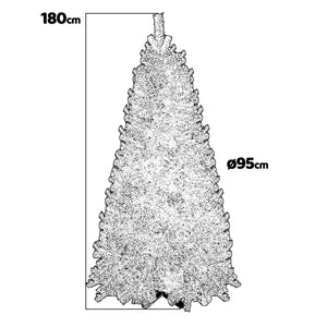 Dasher - Albero di Natale in PVC ø95 x 180H cm, 750 rami