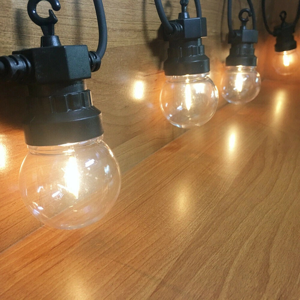 Trade Shop - Catena Luminosa Esterno Interno Led 5 Metri 10 Lampadine Bulbo Luce Calda G50 -
