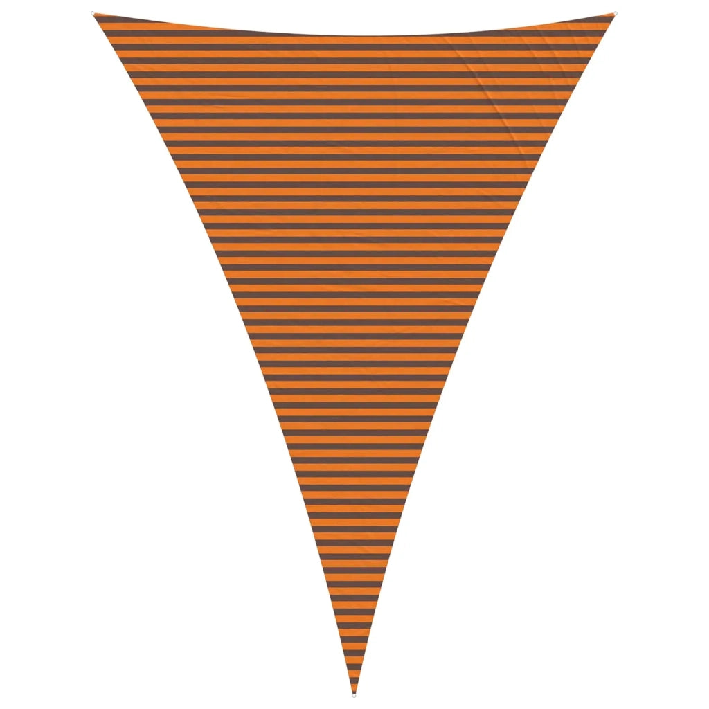 Vela Parasole | Telo Ombra | Vela da ombra solare Arancione e Marrone 5 x 7 x 7 m