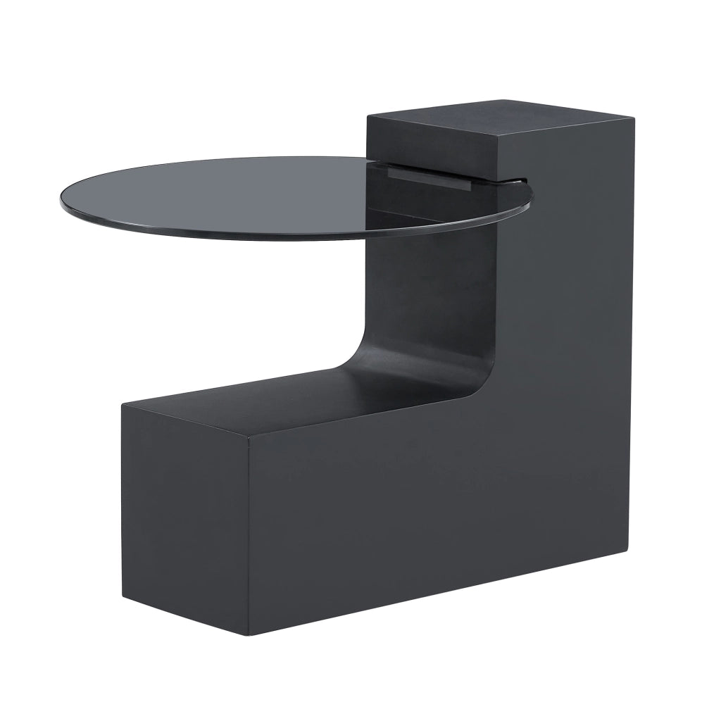 TAVOLINO DA SALOTTO Set da 2 pezzi Ø61/44 cm MDF bianco effetto marmo e nero