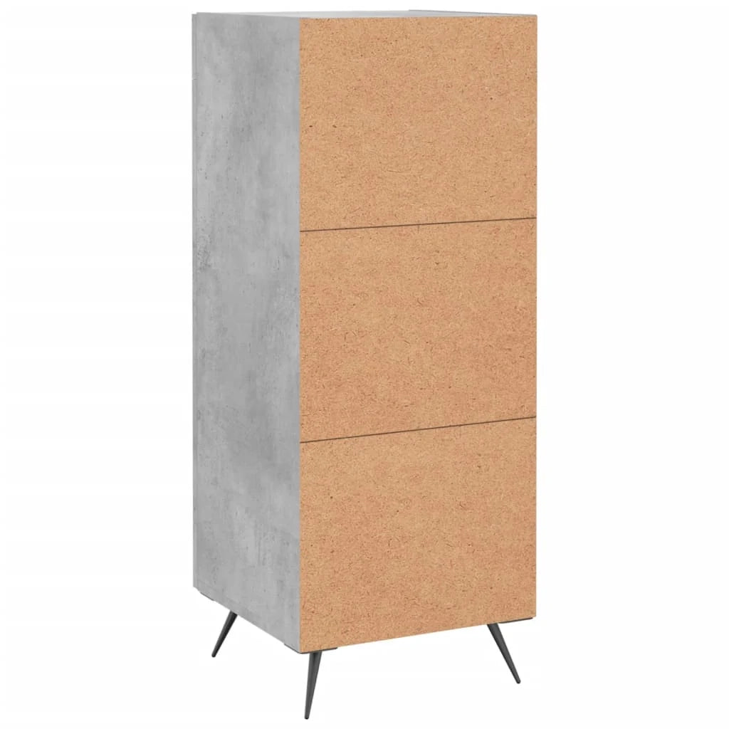 Buffet credenza cassettiera armadio mobile contenitore organizer per cucina soggiorno salotto 34,5 x 34 x 90 cm legno ingegnerizzato grigio 02_0031891