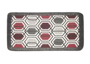 Tappeto Bagno Doccia Antiscivolo Mod. Vietri Tappetino Super Assorbente Cotone Pelo Corto - 45x60 - Rosso