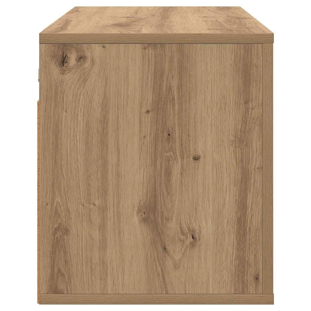 Mobile TV da parete 80 x 34,5 x 40 cm rovere artigianale 881151