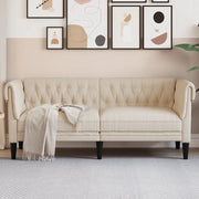 Divano Chesterfield a 2 Posti in Lino 372554