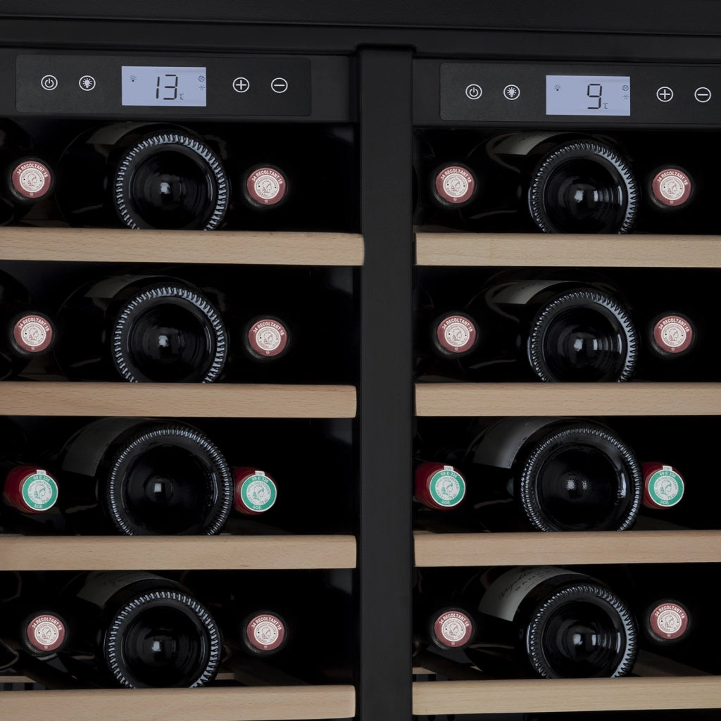 Cantinetta Vino CAVCEDB42 42 Bottiglie Dual Zone da incasso Nera