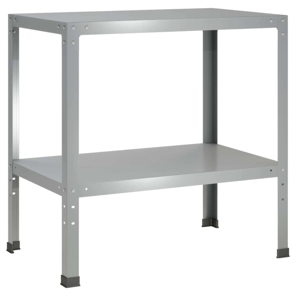 Tavolo da rinvaso 80 x 50 x 80 cm Acciaio zincato Argento 8014888