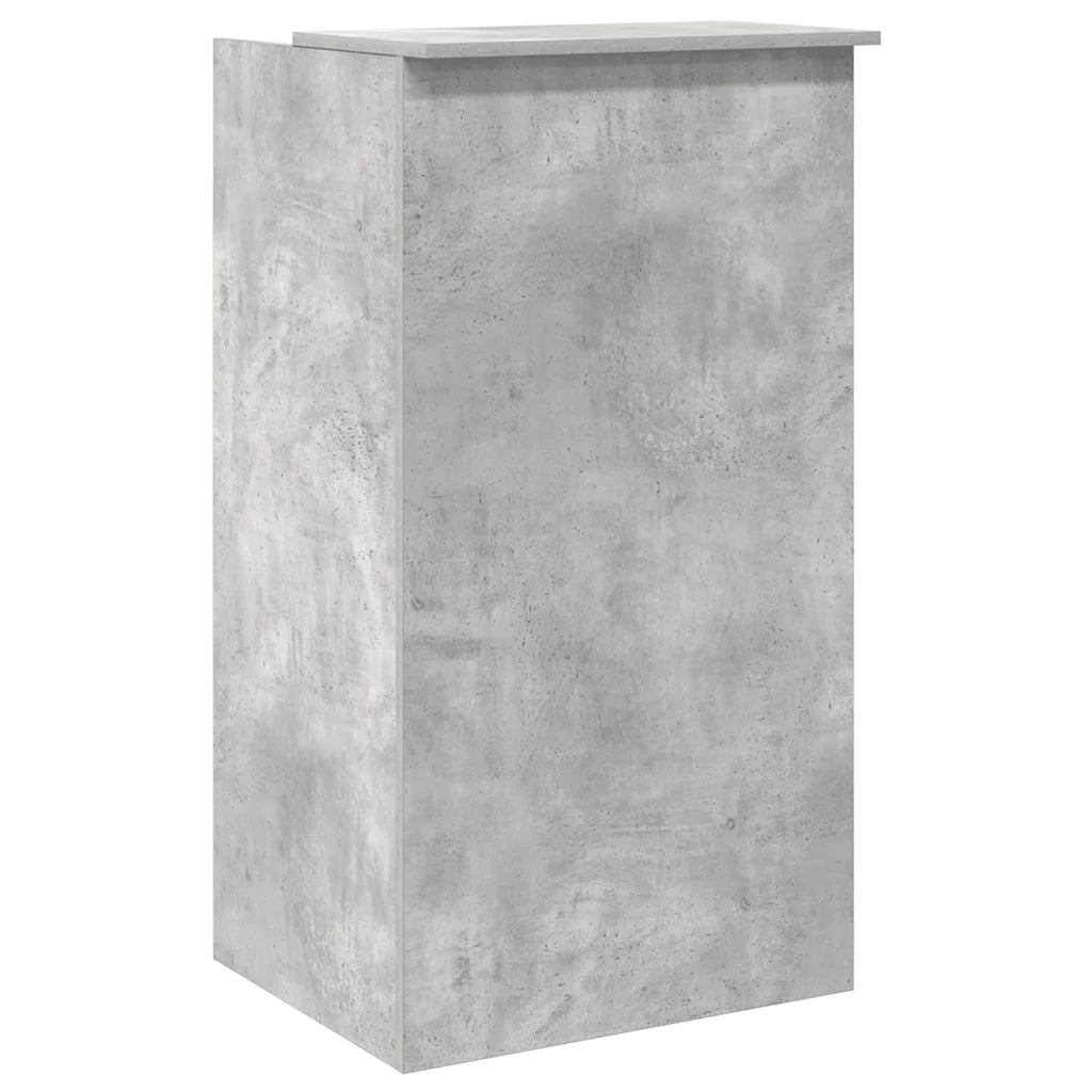 vidaXL Banco Reception Grigio Cemento 55x50x103,5 cm Legno Multistrato
