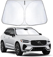 Schiacciatore per parabrezza Volvo XC60 (2018-2025) con protezione UV, protezione termica e design pieghevole, ideale come parasole per auto e accessorio