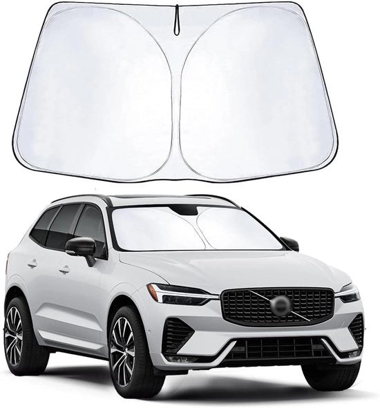 Schiacciatore per parabrezza Volvo XC60 (2018-2025) con protezione UV, protezione termica e design pieghevole, ideale come parasole per auto e accessorio