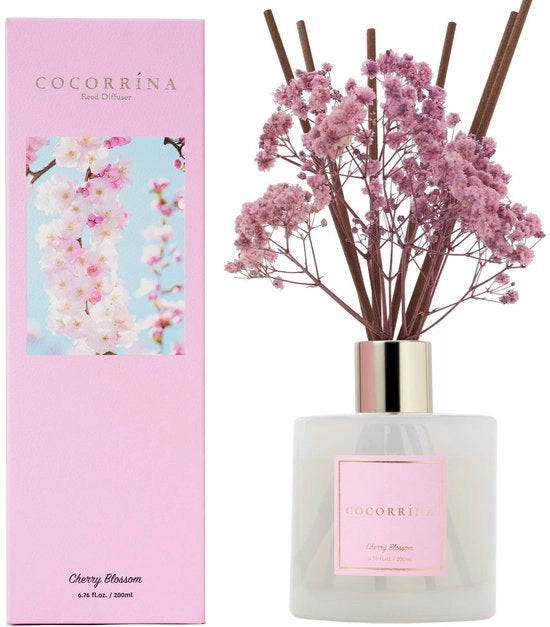 Diffusore per Aria 200 ml - Profumo di Ciliegie - Stuzzicadenti - Ambiente per Casa - Decorazione per Interno - Ingredienti di Alta Qualità