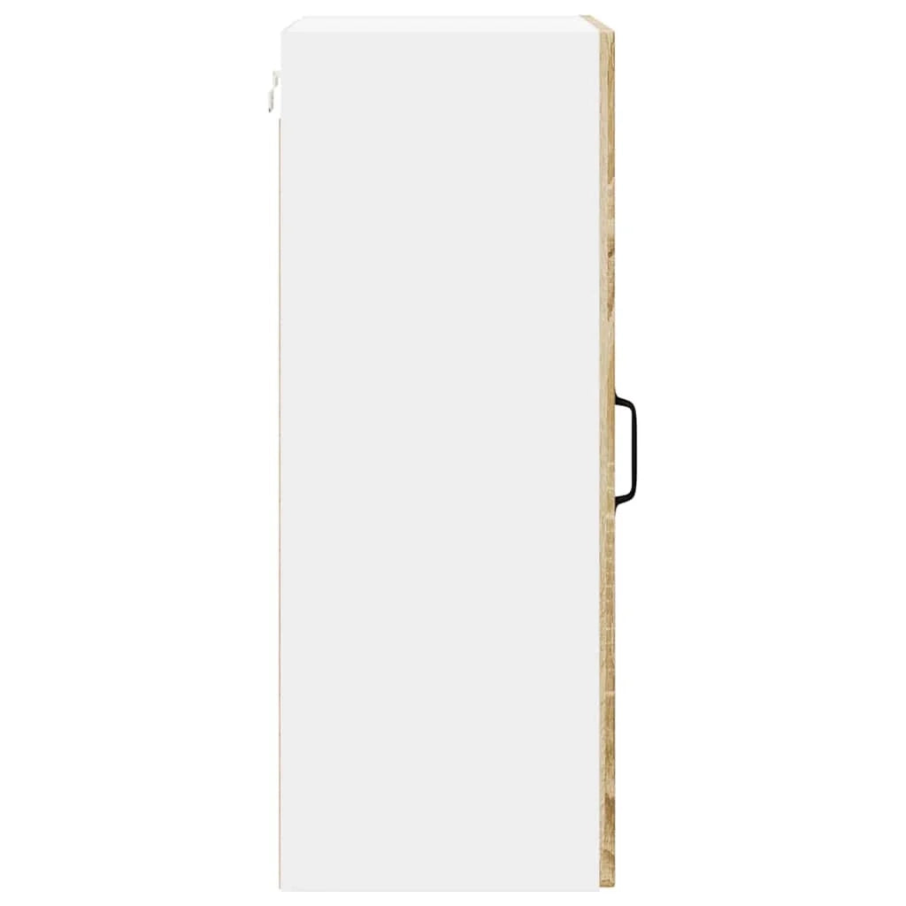 Mobile da cucina rettangolare moderno con pratico spazio contenitivo 40 x 31 x 80 cm realizzato in legno ingegnerizzato di rovere Sonoma 02_0054044