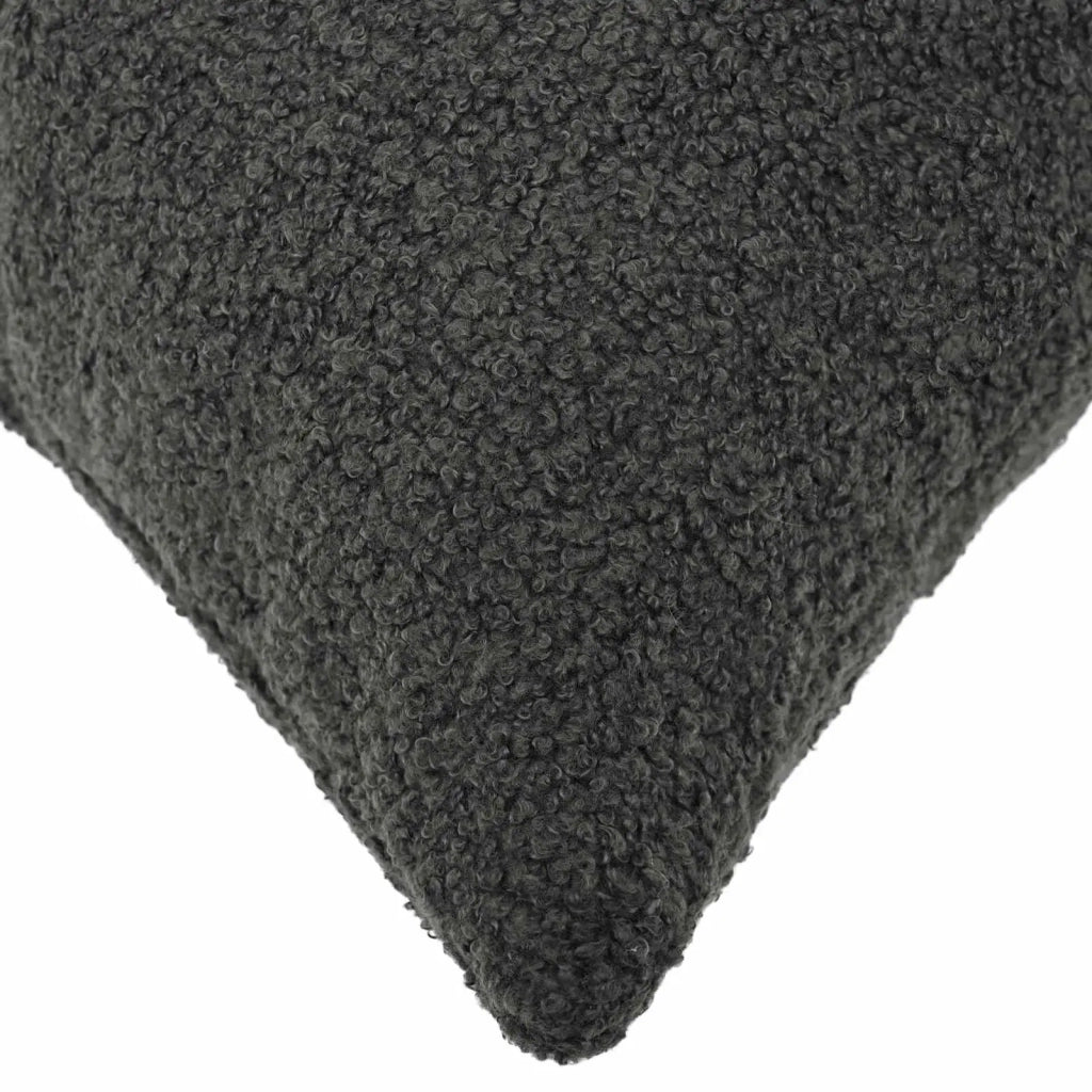 Federa 6 pcs HEERLEN Grigio Scuro 50 x 50 cm Bouclé 910919