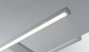 APPLIQUE LED RIVA CROMO FISSAGGIO PARETE E SPECCHIO 8W 770LM 4000K IP44 56X14,7X3CM