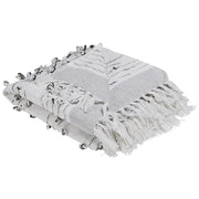 Coperta plaid Grigio Chiaro 130 x 150 cm Copriletto stile Boho