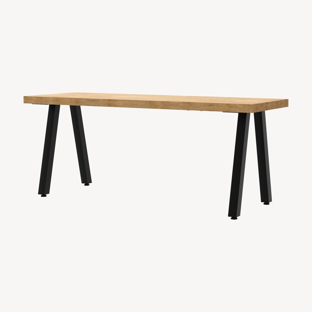 Set di 2 Gambe Heustreu per Mobili Fai da Te - Altezza 45 cm - Acciaio Nero [en.casa]