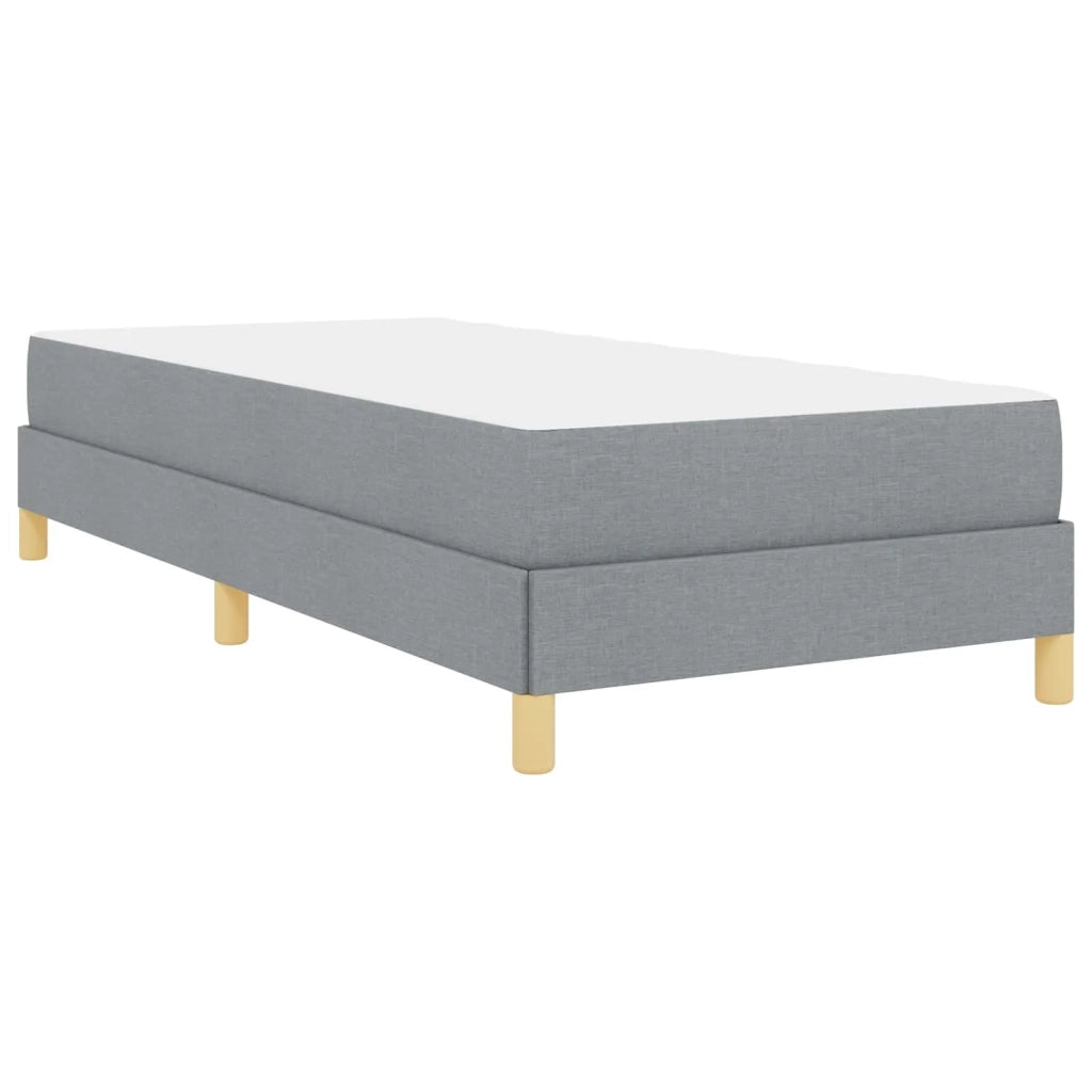 Letto a molle con materasso Grigio chiaro 90 x 190 cm Tessuto 3398528