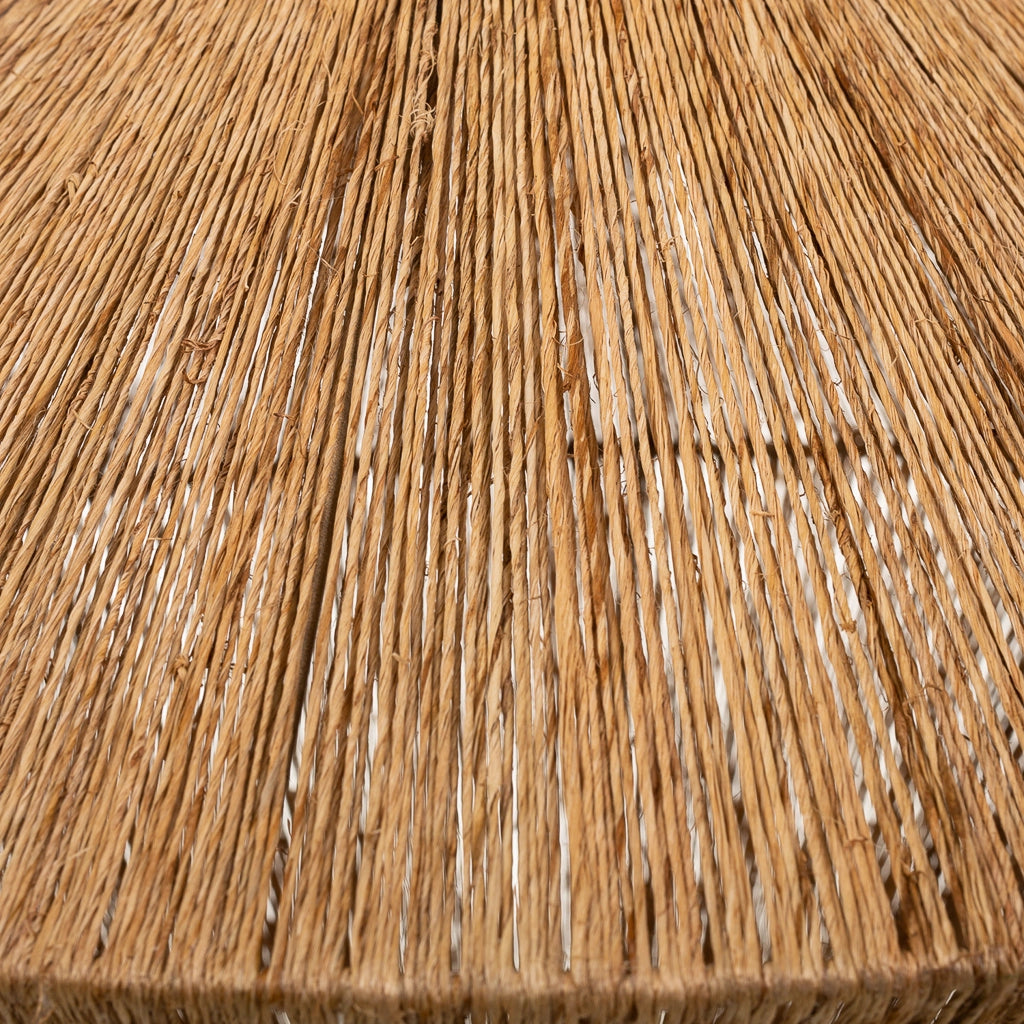 Plafoniera in juta marrone 55x55x31,5h