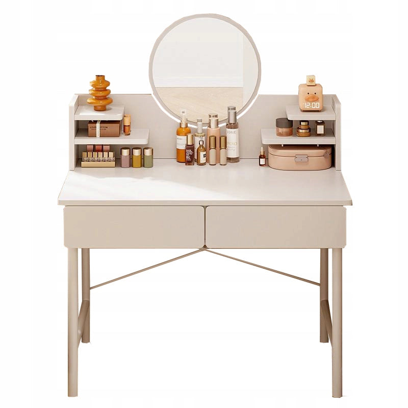 Tavolo da Trucco Bianco 80x40x125,5 cm Moderno e Salvaspazio