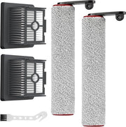Accessori di filtro per aspirapolvere con 2 rulli a spazzola + 2 filtri + spazzola di pulizia