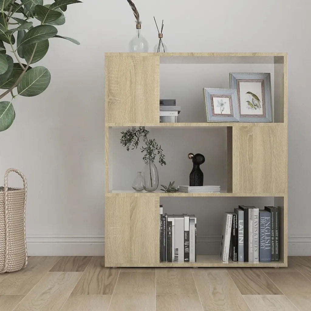 Libreria/Divisorio Rovere Sonoma 80x24x94 cm in Truciolato 809128