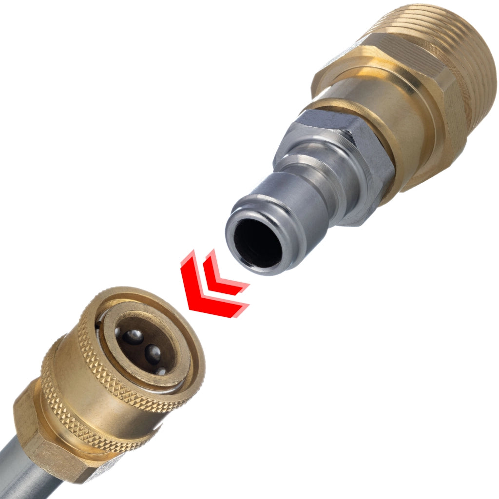 Adattatore per Idropulitrice M22 a Innesto Rapido 1/4" – Filettatura M22x1,5 mm