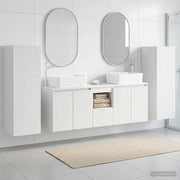 Set di mobili per il bagno 5 pz Bianco Lucido 3405997