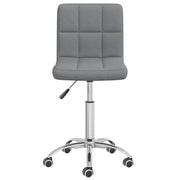 Sedia da Pranzo Girevole Grigio Chiaro in Tessuto cod mxl 23308