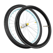 Camera d'aria 24x1.75 a 1.90 per bicicletta in gomma con valvola da 44 mm Nero Avizar