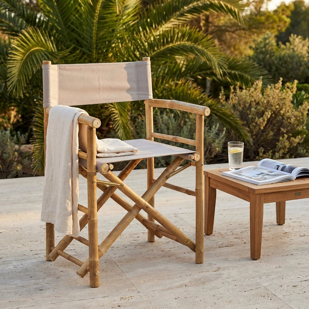 Sedia regista in bamboo pieghevole - BAMBOO