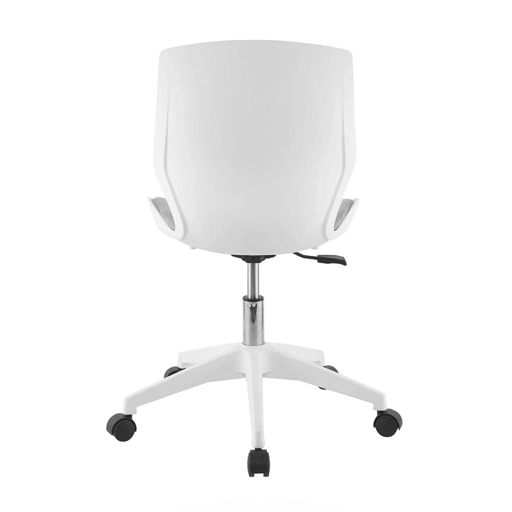 LÚZETE - SEDIA DA UFFICIO LAWRENCE CON ROTELLE BIANCO