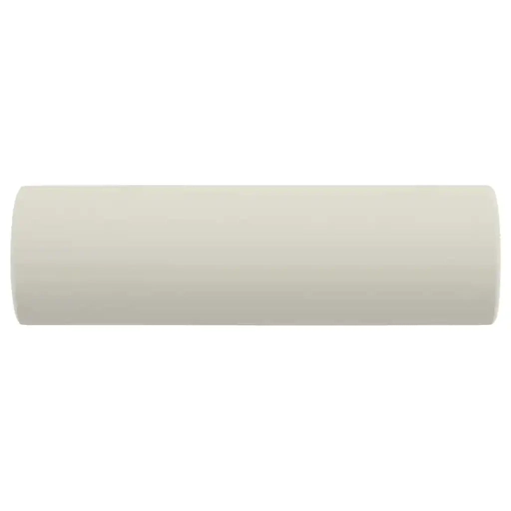 Cuscini Decorativi 2 pz Crema Ã˜15x50 cm in Velluto