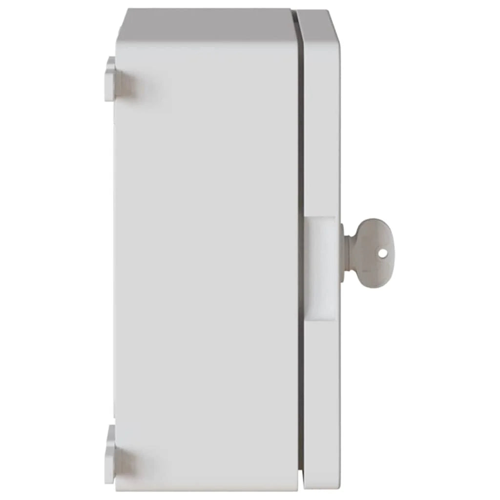 Moderno armadio elettrico dal design pulito 47 x 20 x 60 cm in plastica ABS grigia 02_0058191