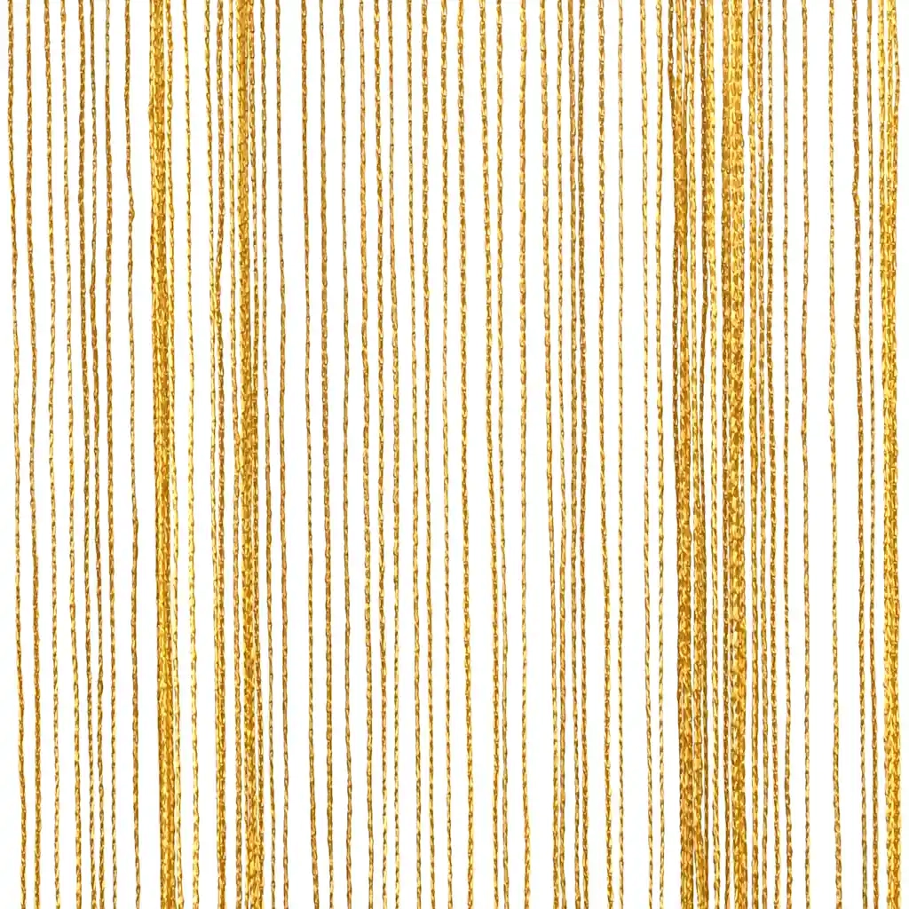 vidaXL Tende a Filo 2 pz Oro 100x250 cm