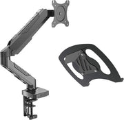 Sostegno per Monitor da Tavolo per Schermi da 15 a 27 Pollici - Ergonomico e Spazievitore
