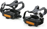 Pedali per bicicletta con clip - plastica - allenatore per spin bike MTB bicicletta da corsa 9/16 pollici