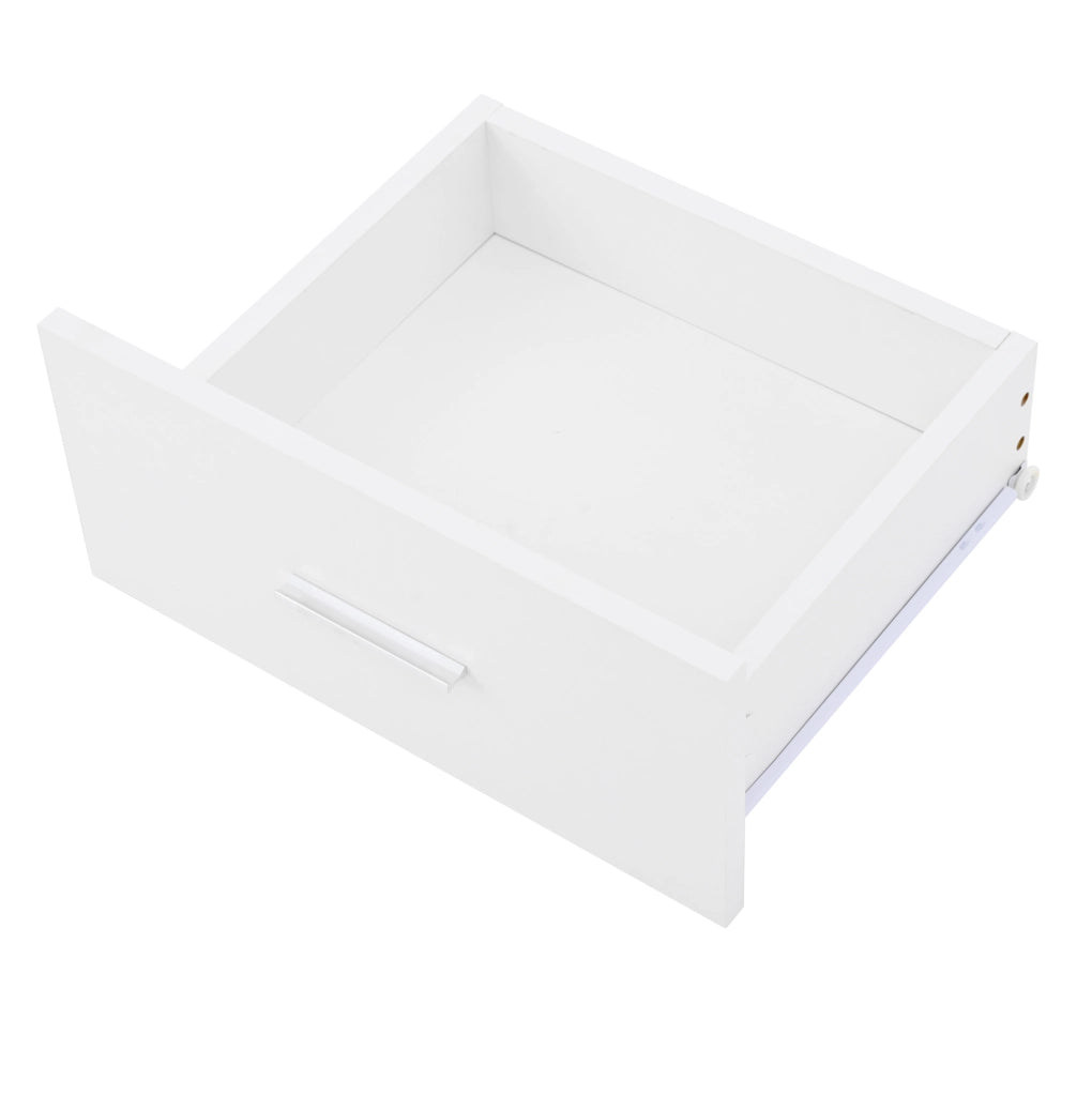 Tavolino da caffè lift-top in pannello truciolare bianco lucido; 78x78 cm; con LED e spazio contenitivo